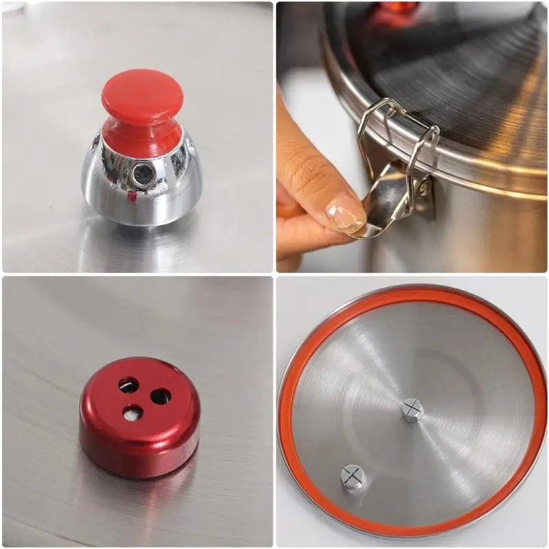 

U1JC Stainless Steels Stove Pressure Cooker Meats Pots Portable Outdoor Cooking Pots