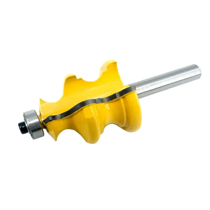 나무 조각 난간, 건축 몰딩 라우터 비트, 목공 밀링 커터, 목재 비트, 8mm 생크 밀링 커터, 1PC