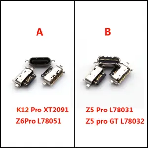 Bilashmart 1 Lenovo Z5 Z6 K12 Pro Z6Pro L78051 Z5Pro GT L78031 L78032 XT2091 Charging Port Plug USB Charger Dock Connector Type C