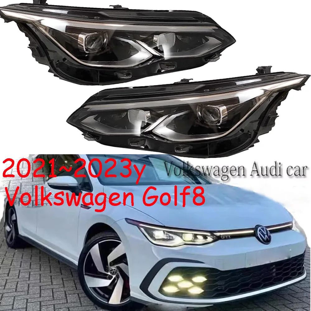 

1pcs car bumper Golf8Rline headlamp Volkswagen Golf8 headlight 2021~2023y LED DRL car accessories for VW Golf8 fog light