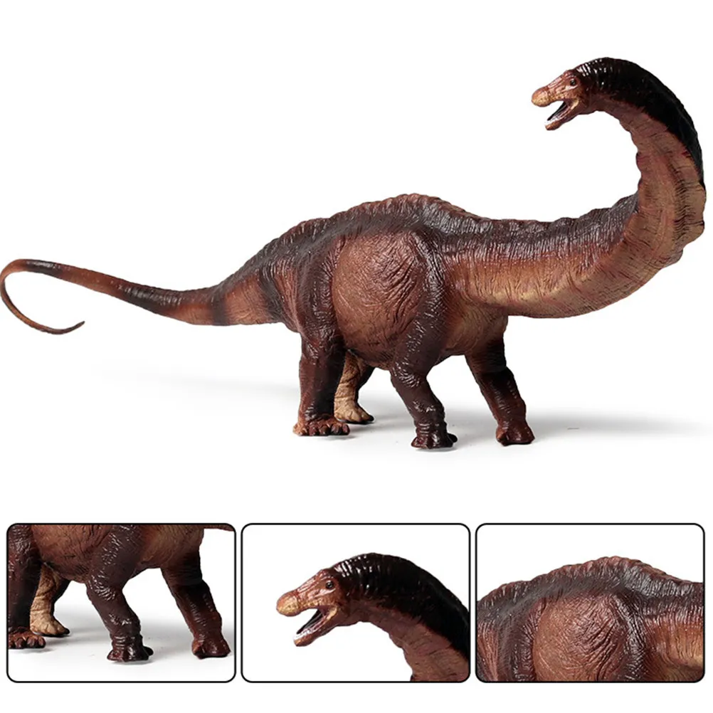 

1Pcs Herbivorous Dinosaur Apatosaurus Decoration Realistic Simulated Dinosaur Ornament Home Office Desktop Photo Prop Gift