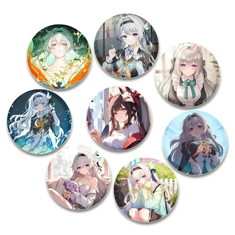 

Game Anime Honkai Star Rail Brooches Stelle Jingliu Fu Xuan Clara March 7th Cartoon Badge Bag Accessorie Lapel Pins Gifts