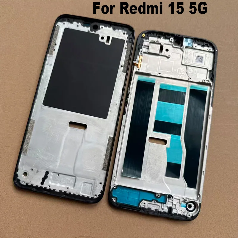 New For Xiaomi Redmi 15 Middle Frame Plate Bezel Mid Housing Bezel Repair Parts