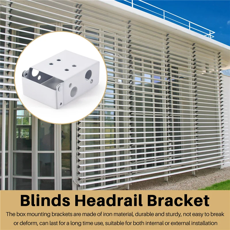 AEE8-4 Staffe cieche Staffa di montaggio per scatola a basso profilo da 2 pollici per poggiatesta (Bianco)