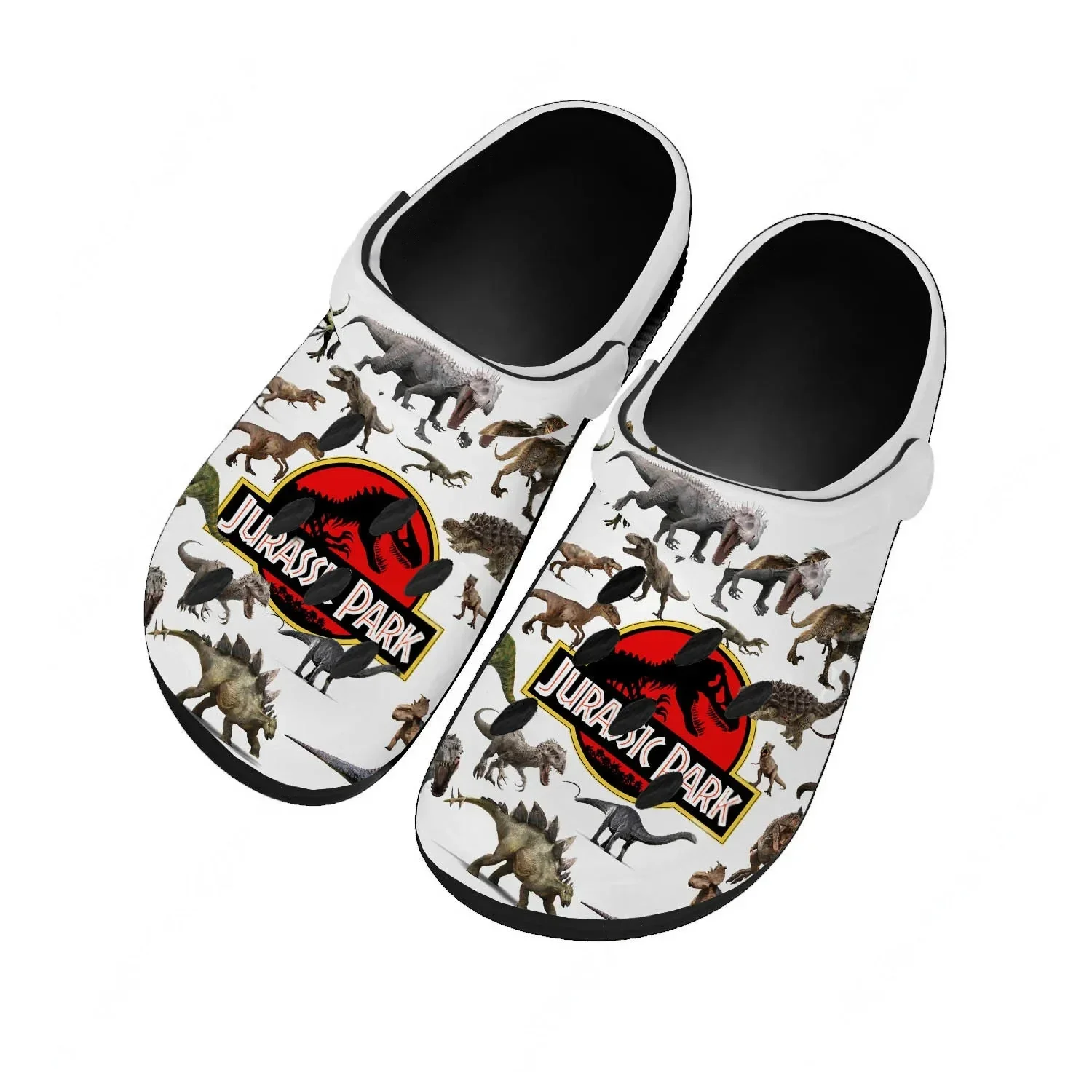 Jurassic Park Water Shoes Men Women Teenager Non-slip Fashion Home Garden Clogs Custom Sandals Beach Breathable Hole Slipper