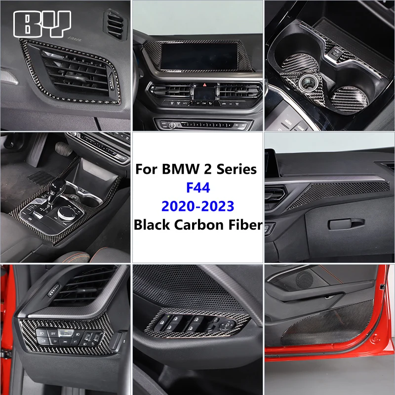 

For BMW 2 Series F44 2020 2021 2022 2023 Center Console Gearshift Panel Inside Door Handle Cover Trim Sticker Car Accessories