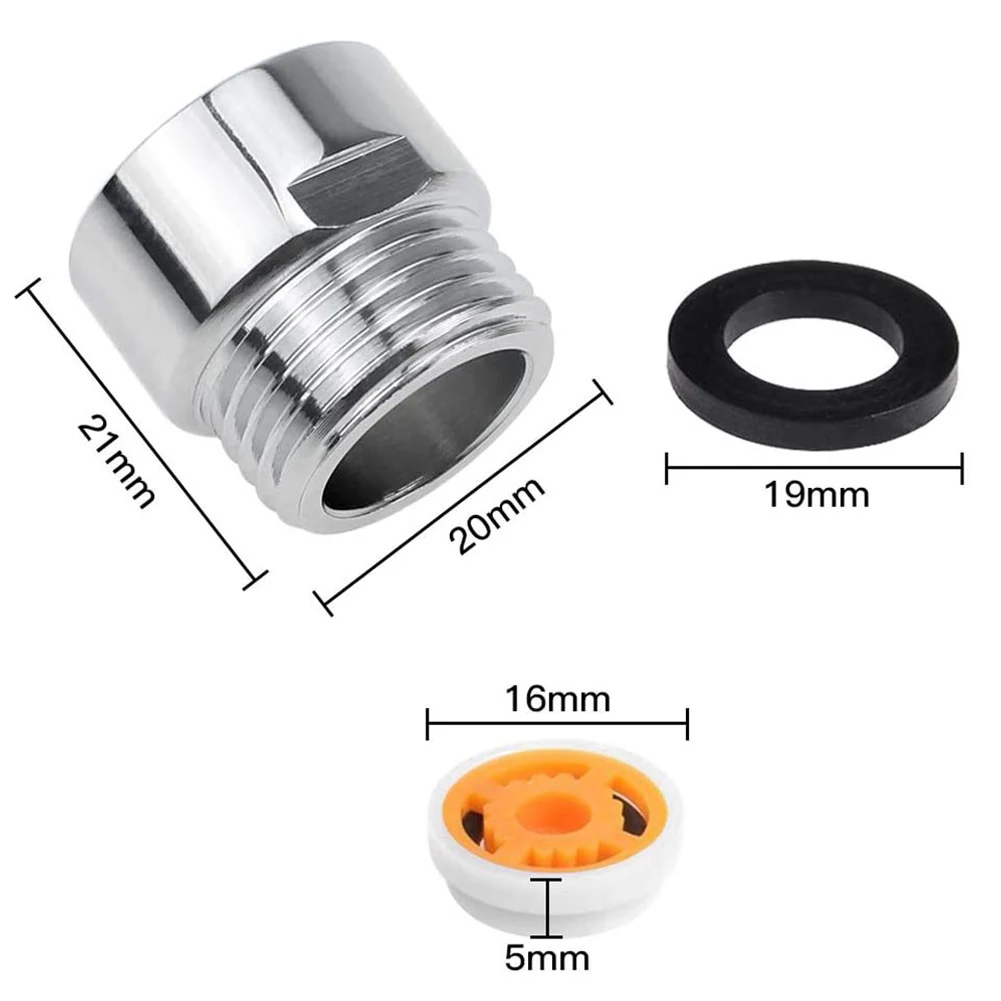 3PCS Water Saving Cores Shower Flow Reducer Limiter Water Saving 4/7/9 L/min Hose Restrictor Regulator Plumbing Fixtures