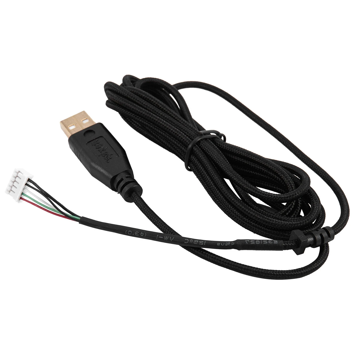 Usb-Kabel Muizen Lijn Voor Razer Deathadder 2013 Ca. 2.1M 5 Draden 5 Pins Zwart Vergulde Vervangende Gaming Muis