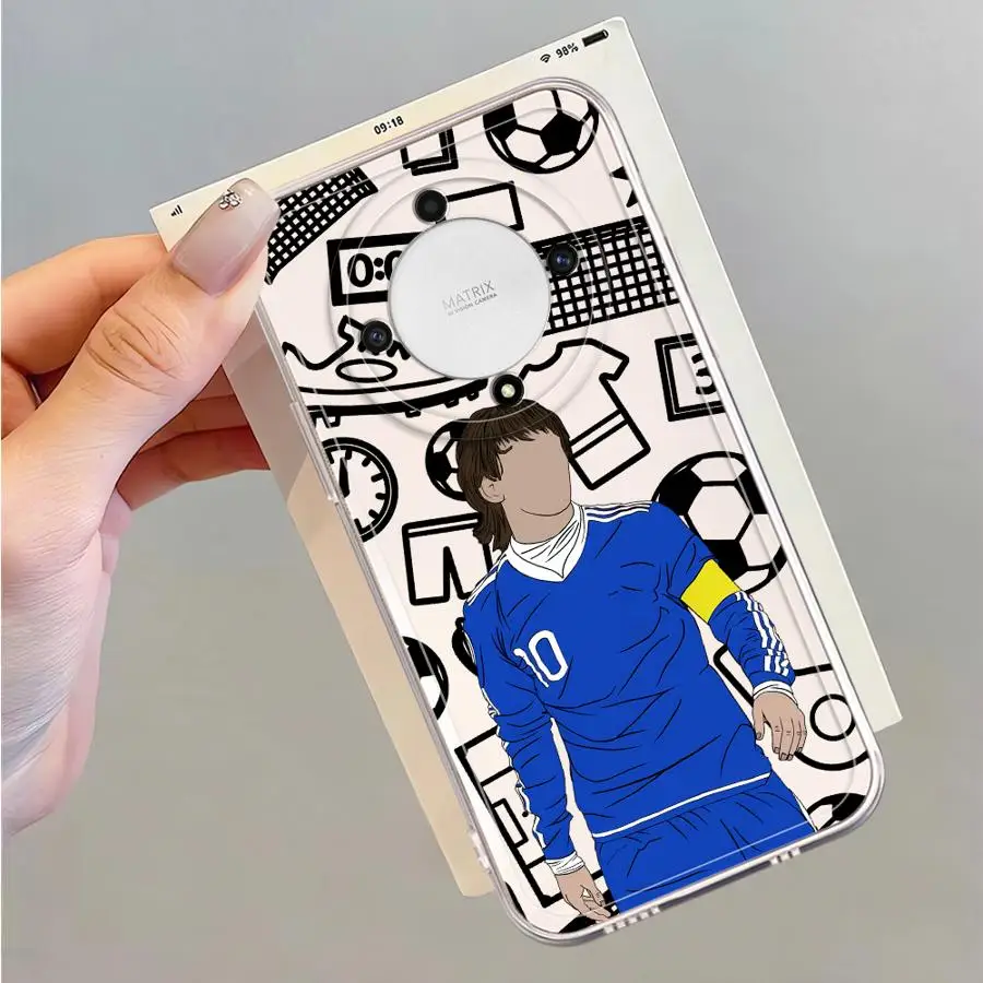 Sports Football Superstar Cartoon Soft Phone Cover Case for Honor X9a X8 X9b X7b X8b X8a 90 Lite
