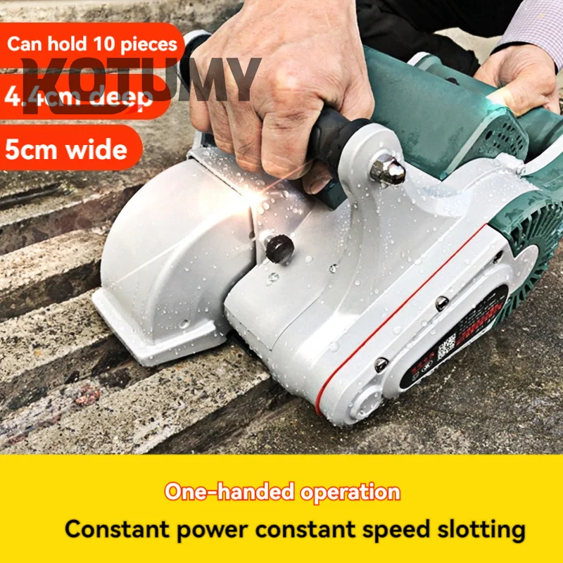 220V Concrete Slotting Machine Brushless High-Power Lightweight Single Handheld Cutting Machine with Laser Slotting Machine