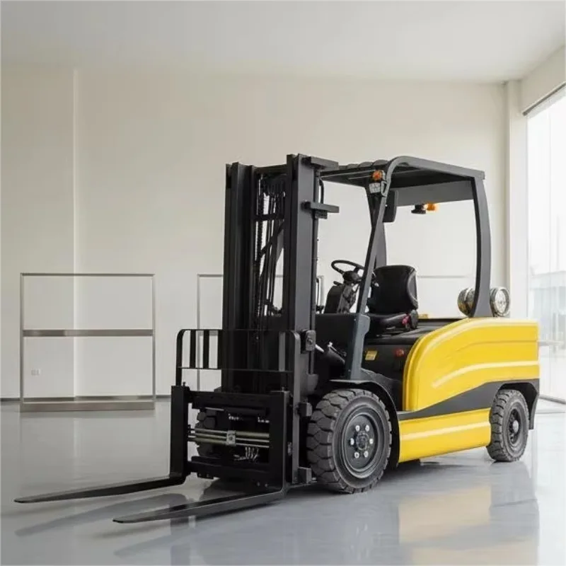 Customized 5 Ton Electric Forklift With Lithium-Ion Battery Two-Stage Mast OEM Support And Attachments
