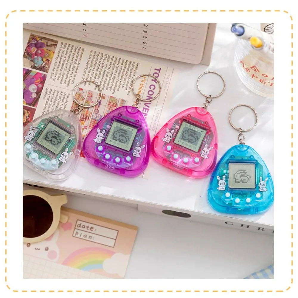 

1PC Transparent Electronic Pet, 168 Pets in 1 Virtual Digital Cyber Pet, Nostalgic Pixel Handheld Game Toy