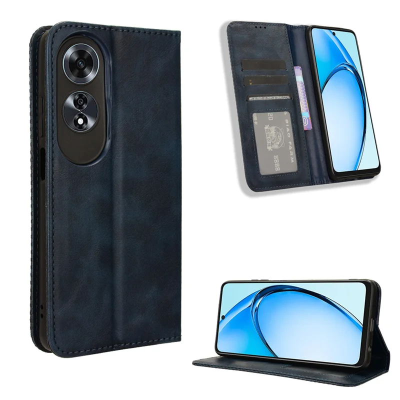 For OPPO A60 4G Wallet Flip Style PU Leather Phone Bag Cover For OPPO A60 4G CPH2631 With Photo Frame