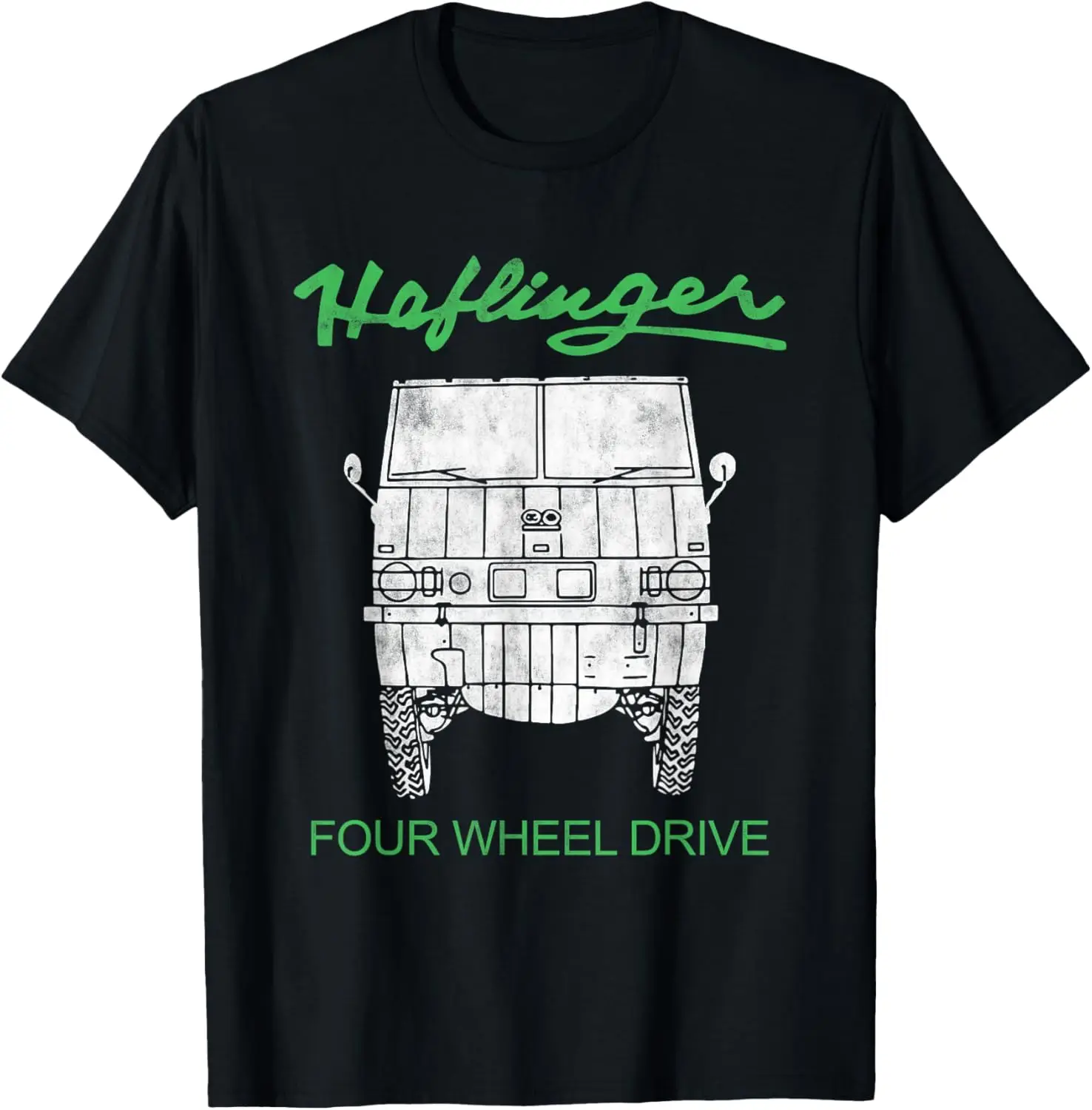 Haflinger Four Wheel Drive Car Saying Steyr Puch T-Shirt