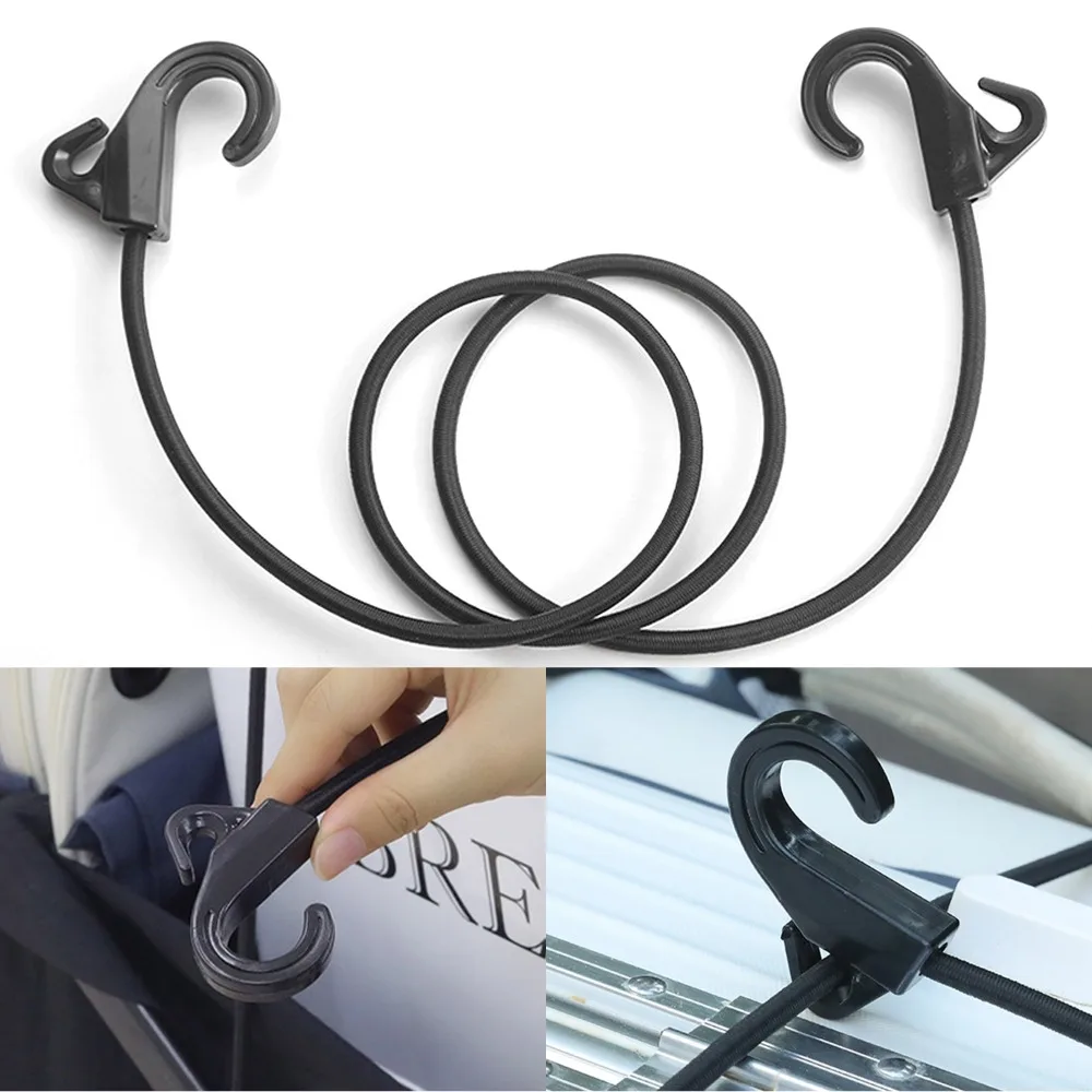 

1 Pc POM Plastic Steel Hook Bungee Cord 1M High Tensile Elastic Rope Weatherproof Tie Down for Motorcycle Camping Outdoor Gear