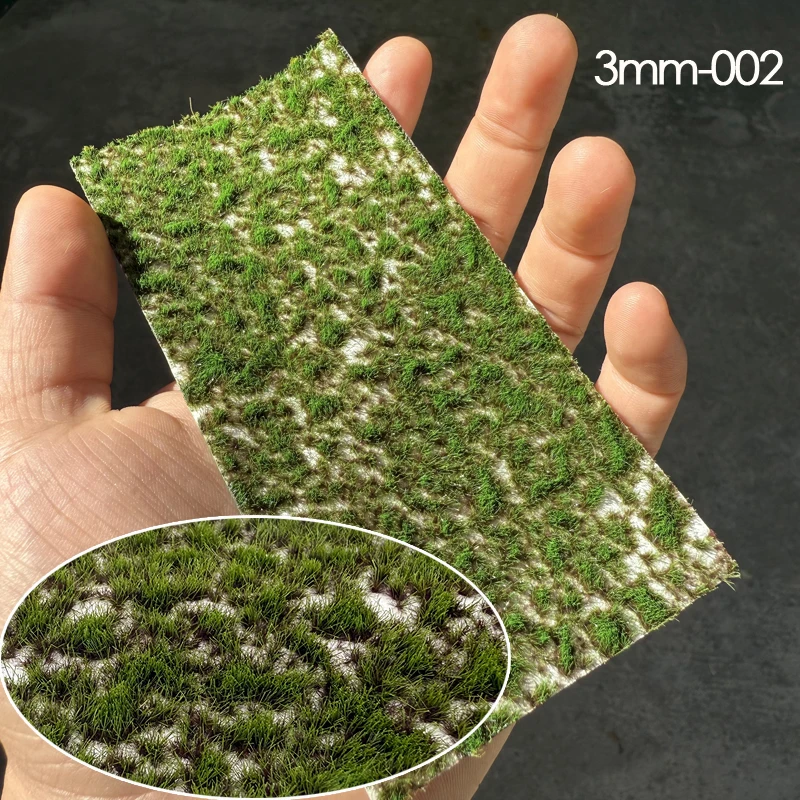 3 mm hoge zandtafel grascluster model micro landschap nylon wetland mos diy handgemaakte scène platform weide onregelmatig gras