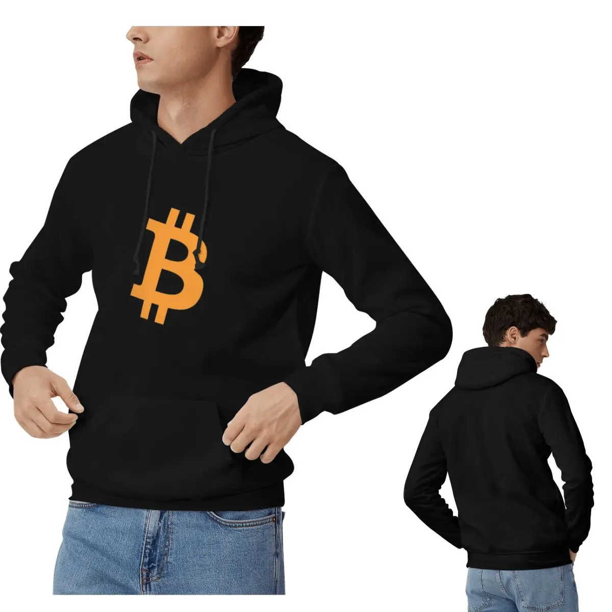 Bitcoin Cryptocurrency - Bitcoin BTC Hoodies Men Women Casual Pullover Sweatshirt Harajuku Long Sleeve Clothing Autumn Winter