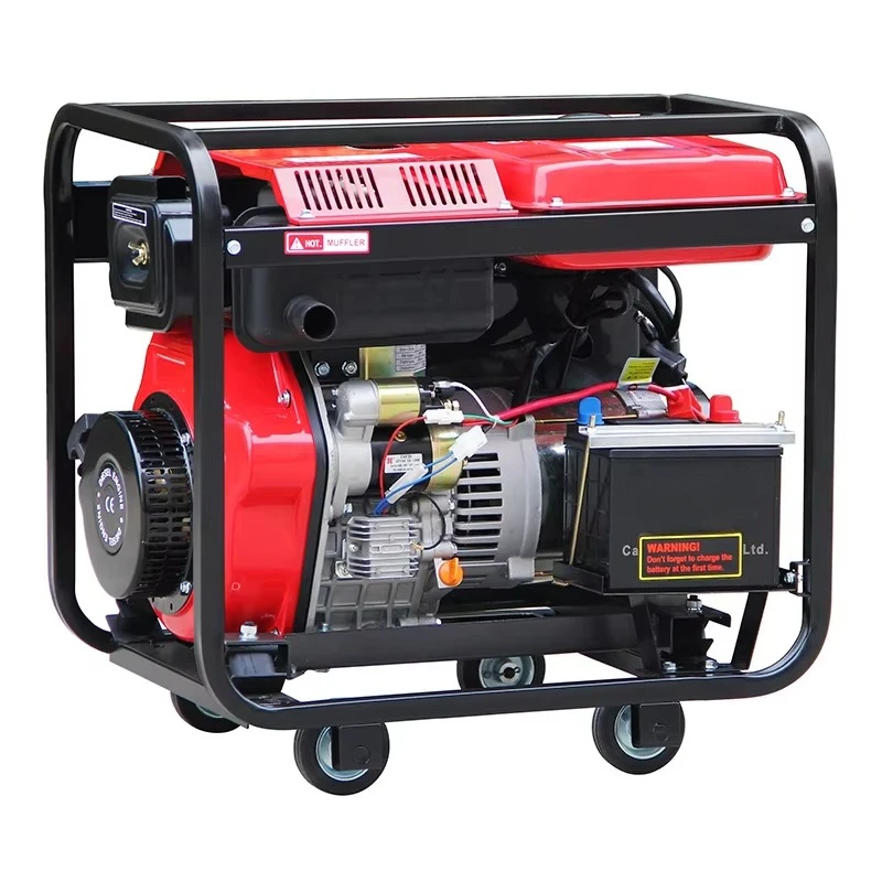 6kw 50Hz Frequency 220V Output Open-Frame DG8000E  Generator  for Home Single Phase Silent Type