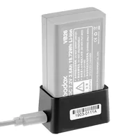 Cargador de batería USB VC26, entrada de 5V CC, salida de 8,4 V CC para cargar batería Flash de cabeza redonda Godox V1S V1C V1N V1F V1O V1P