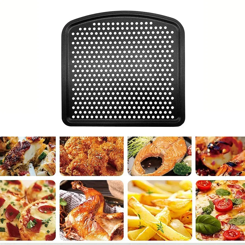 Durable Cooking Tray Kitchen 10x9 Inches 26x23 Cm Baking Pan Black High Quality For Baking Bread Cakes Air Fryer