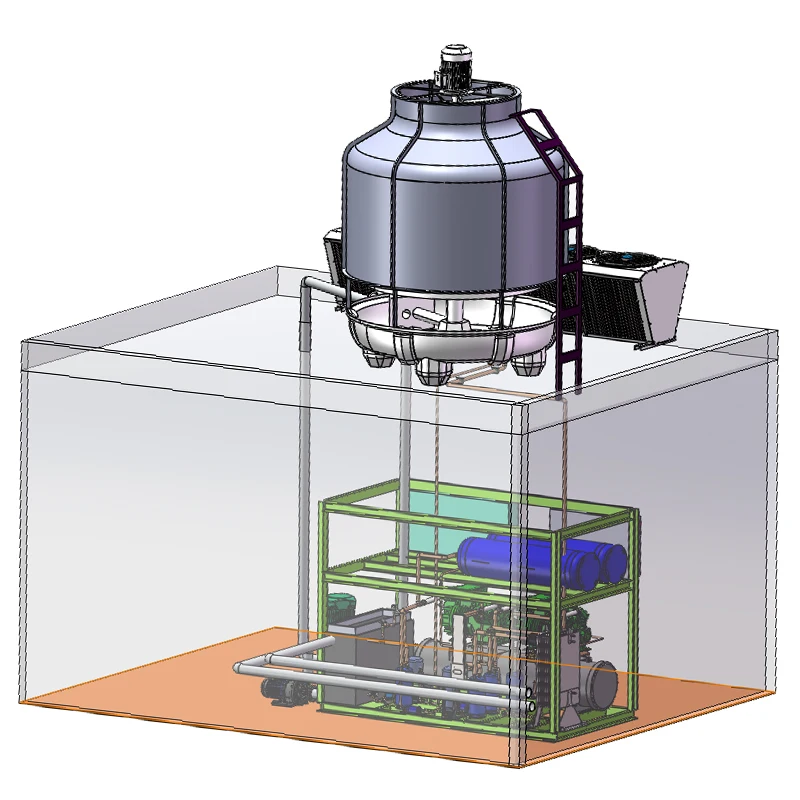 El congelador de cascada R23 se utiliza para recubrimiento al vacío o procesamiento de metal, como montaje de baja temperatura, inmersión a baja temperatura