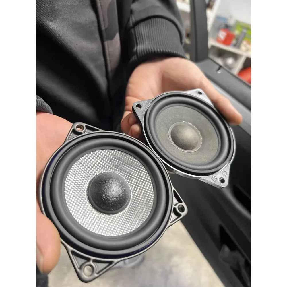 

Уникальный 1 шт. 4,5-дюймовый автомобильный средний динамик для боковой двери, автомобильный средний динамик, окружающий свет для bmw F20 F30 G30 F10 F25 E70 E90