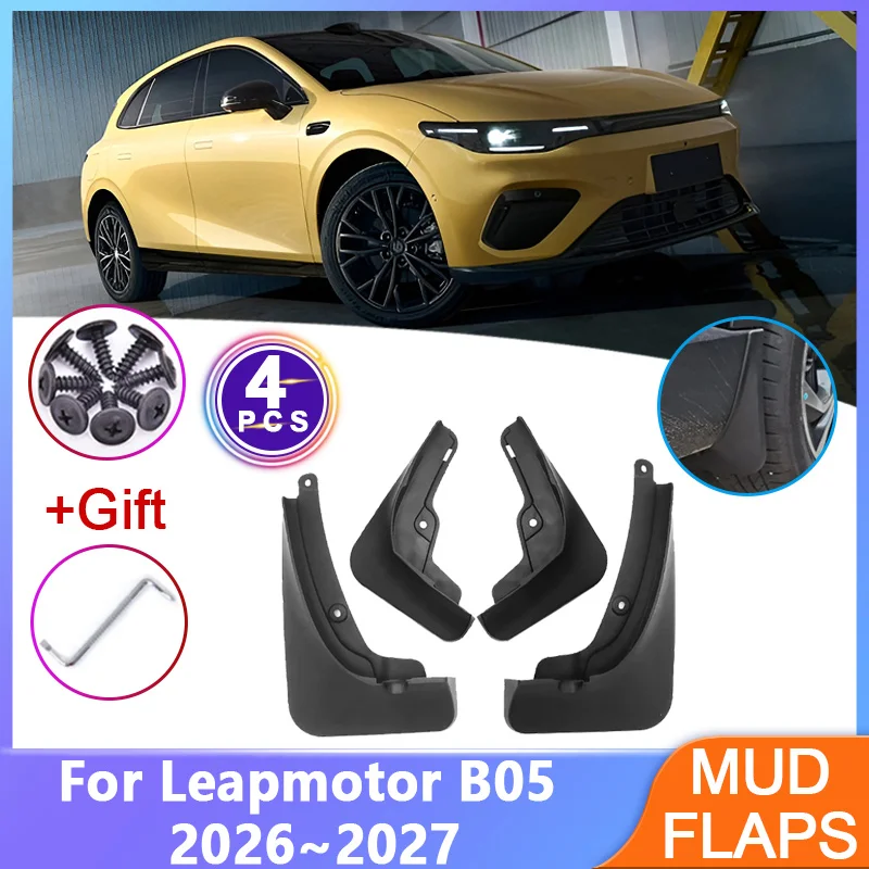 

Car Mudguard For Leapmotor B05 Accessories 2026 2027 2028 Lafa 5 Mud Guards Anti-splash Fender Wheel Mudflaps Tools Parts 4PCS
