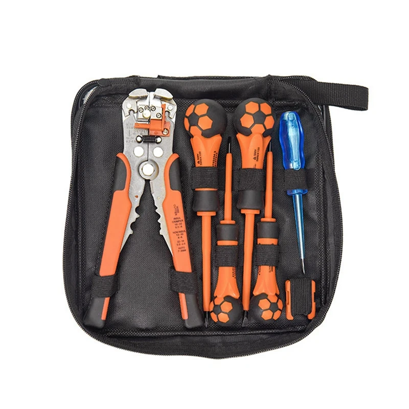 

Insulating Electrician Wire Stripper Screwdriver Combination Set Strong Magnetic And High Hardness Home Screwdriver Durable