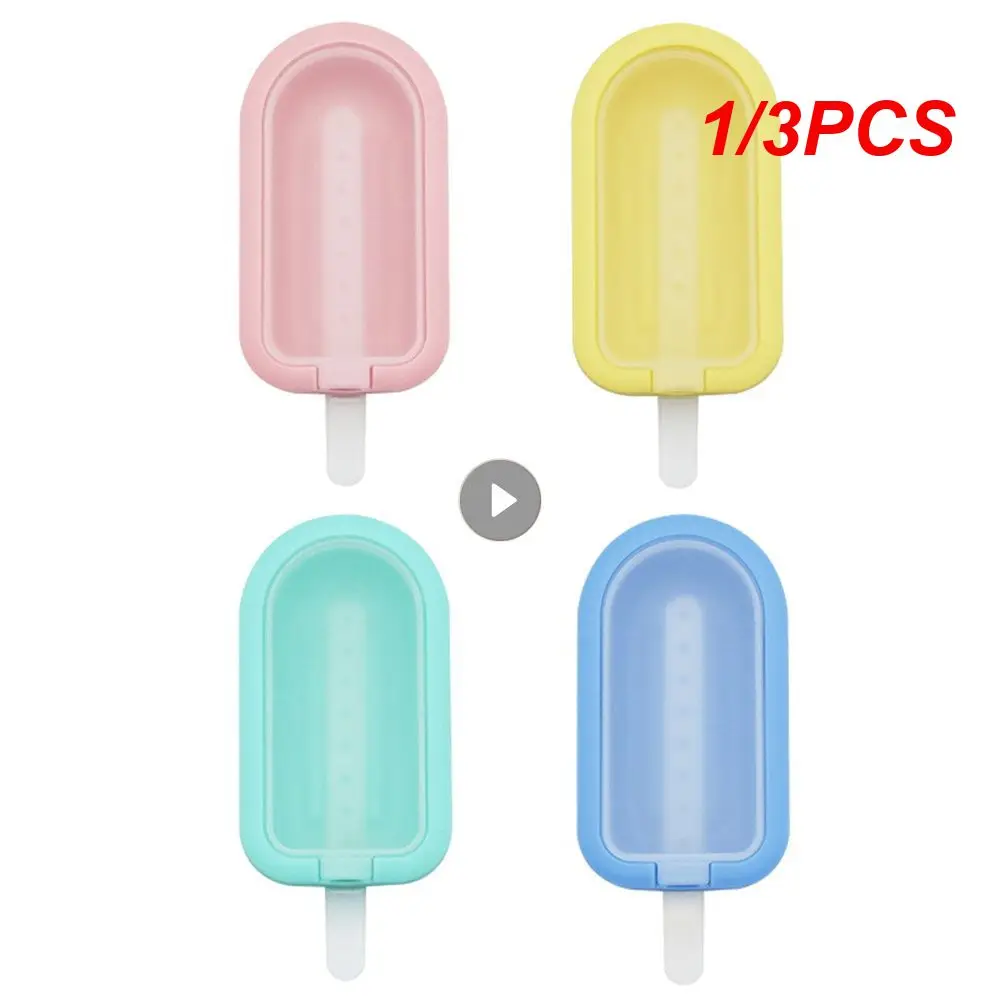 1/3PCS Ice-lolly Mold Easy To Demold Easy To Clean Creative Summer Kitchen Gadgets Home Making Ice Box Food Grade Silicone