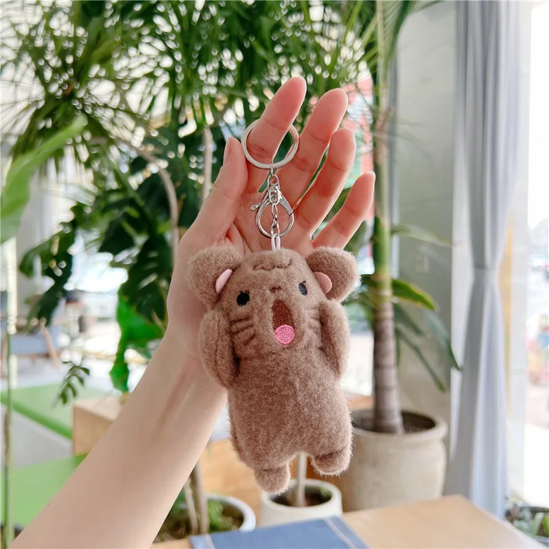 Refueling Dog Doll Refueling Rabbit Small Pendant Plush Toy Grasping Machine Doll Girl Heart Cute Gift Stuffed Animal