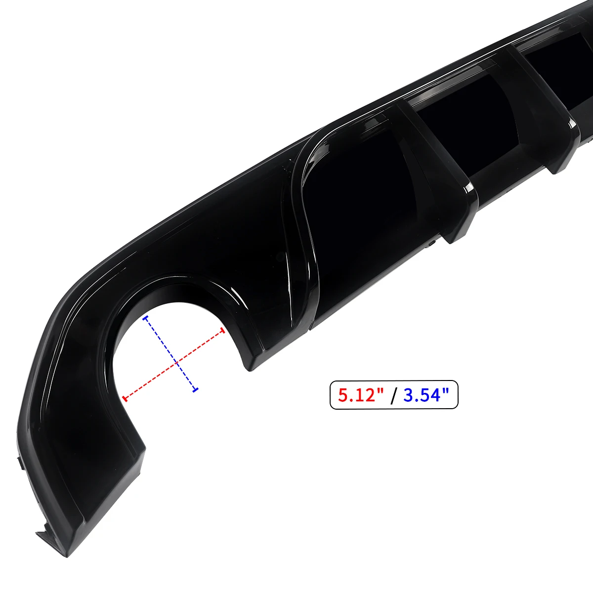 شفة ناشرة المصد الخلفي لسيارة 2021+ BMW 4 Series G26 M Sport 4 أبواب لامعة باللون الأسود #6