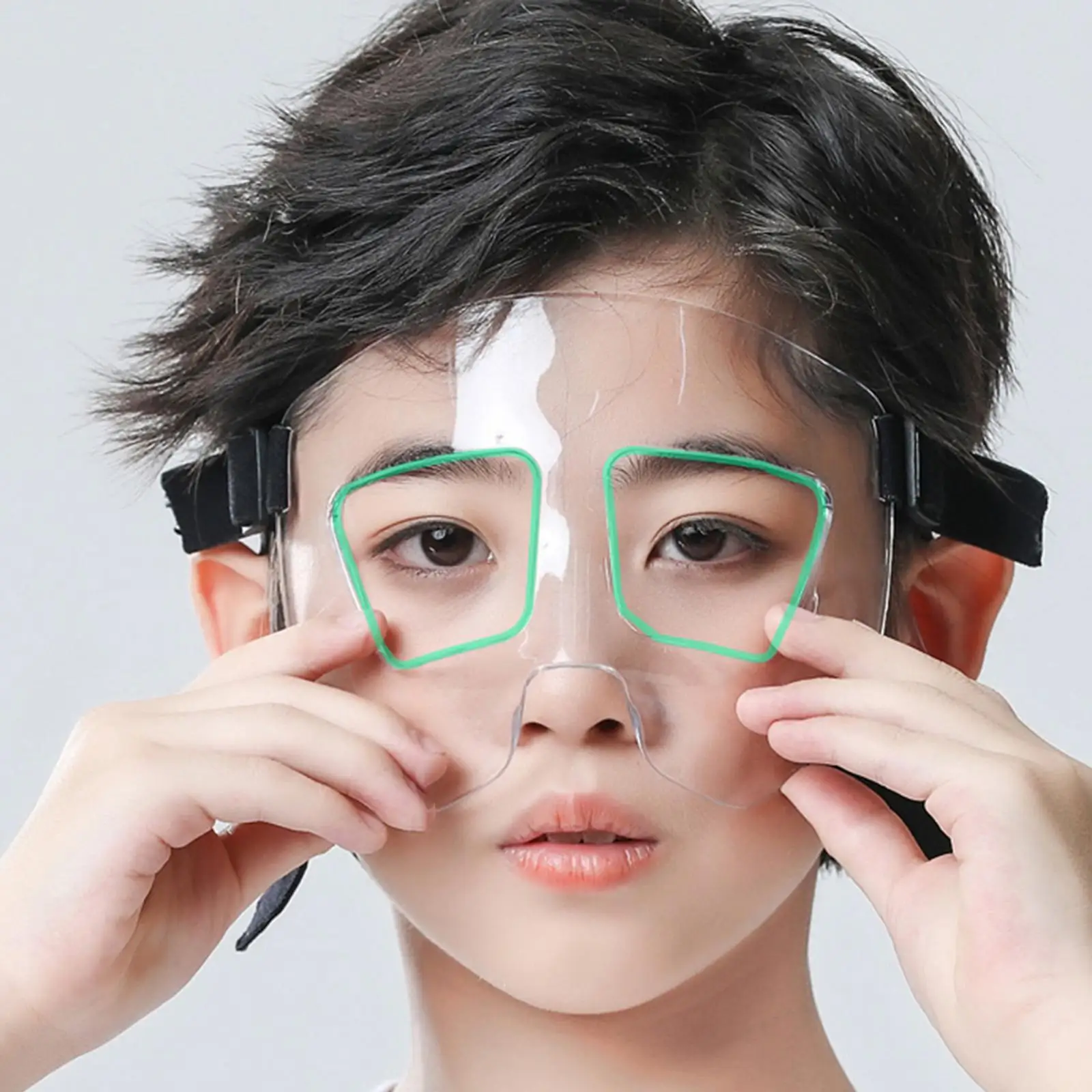 Crianças máscara de basquete capa protetora facial futebol nariz guarda basquete máscara facial para exercício festa futebol treino