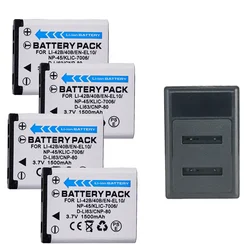 1500mAh 3.7V EN-EL10 Li-42B Li-40B NP-45 NP-42 CNP-80 D-LI63 baterii aparatu do Fuji