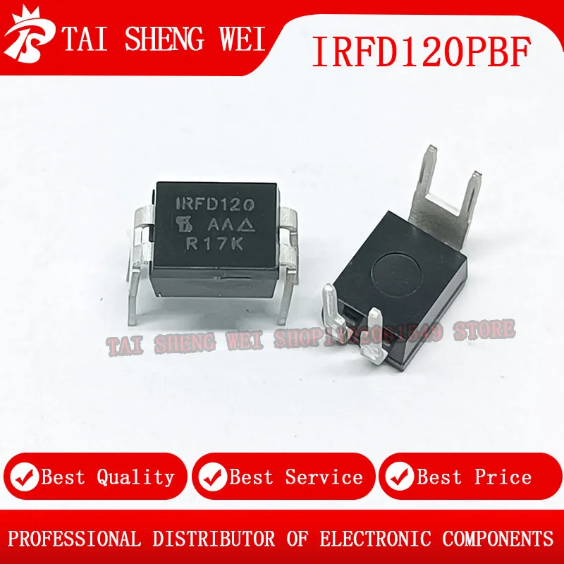 

10 шт. IRFD120 DIP4 IRFD120PBF DIP-4 IRF120 100 в а DIP новый оригинальный