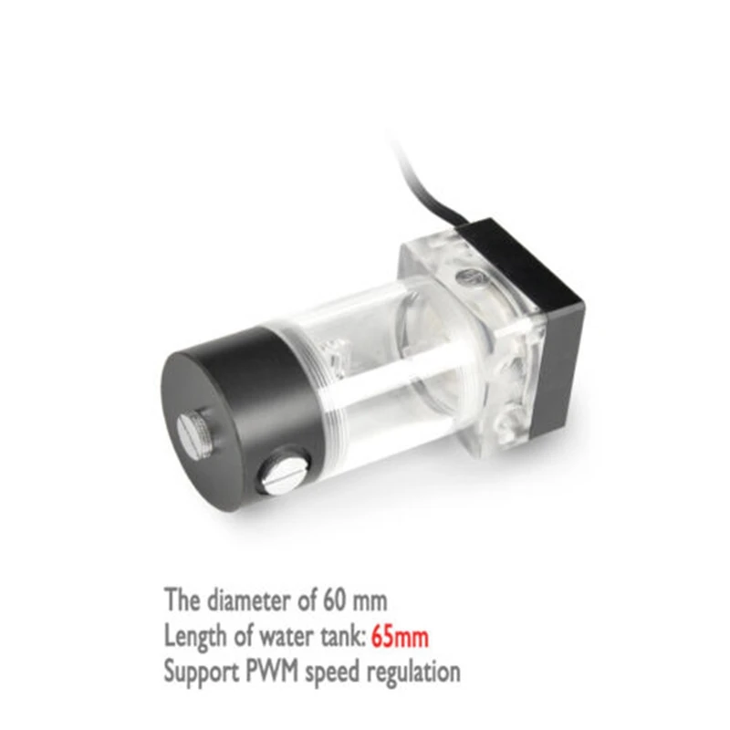 Water Cooling Pump 65mm 130mm 160mm Tank Quiet PWM Speed Regulation For Computer