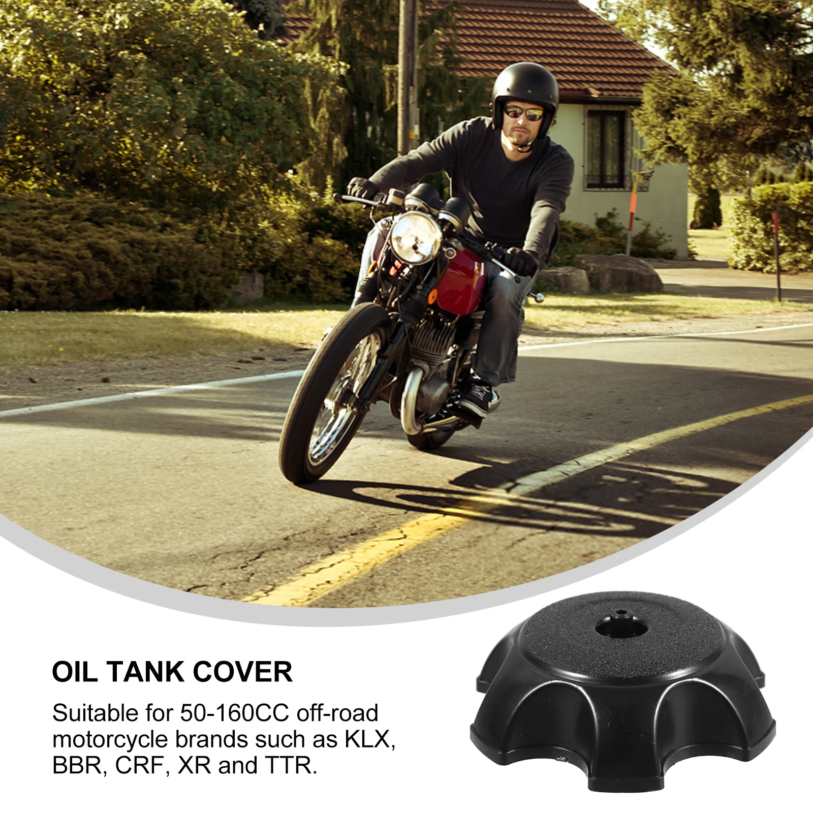 

3pcs Fuel Tank Cap Compatible 50Cc-160Cc Dirt Bikes Leakproof Pp Material Easy Install Motorcycle Atv Accessories Engine Parts