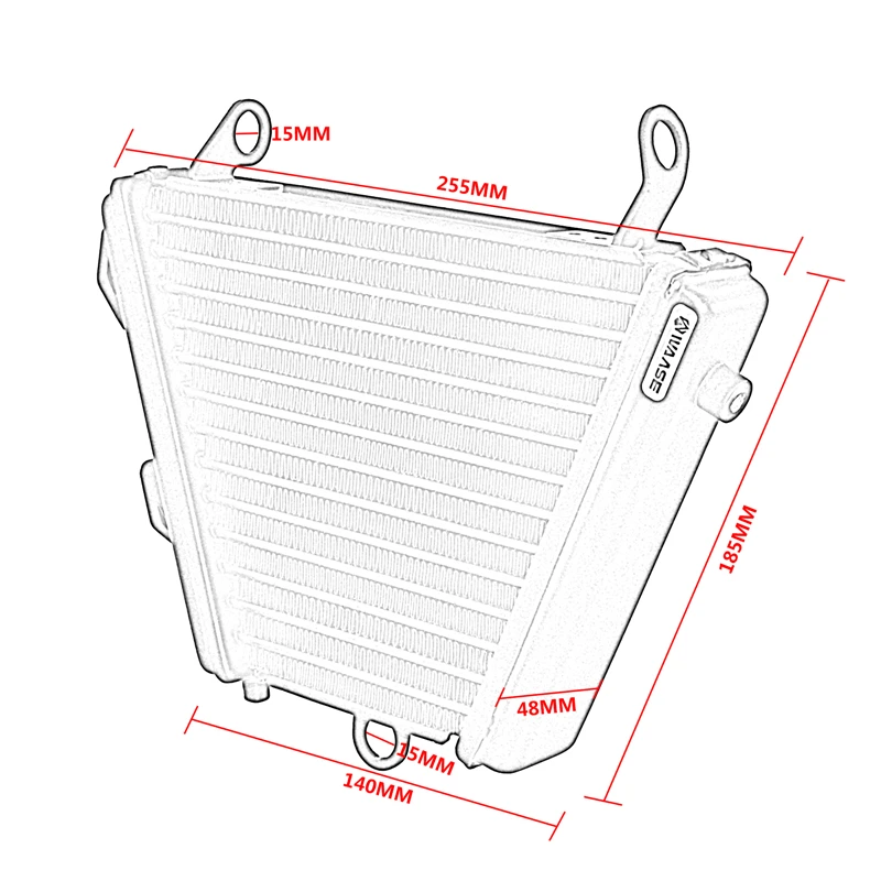 WAASE Replacement Parts Engine Oil Cooler Cooling For Suzuki GSX-R1000 GSXR1000 K9 2009 2010 2011 2012 2013 2014 2015 2016