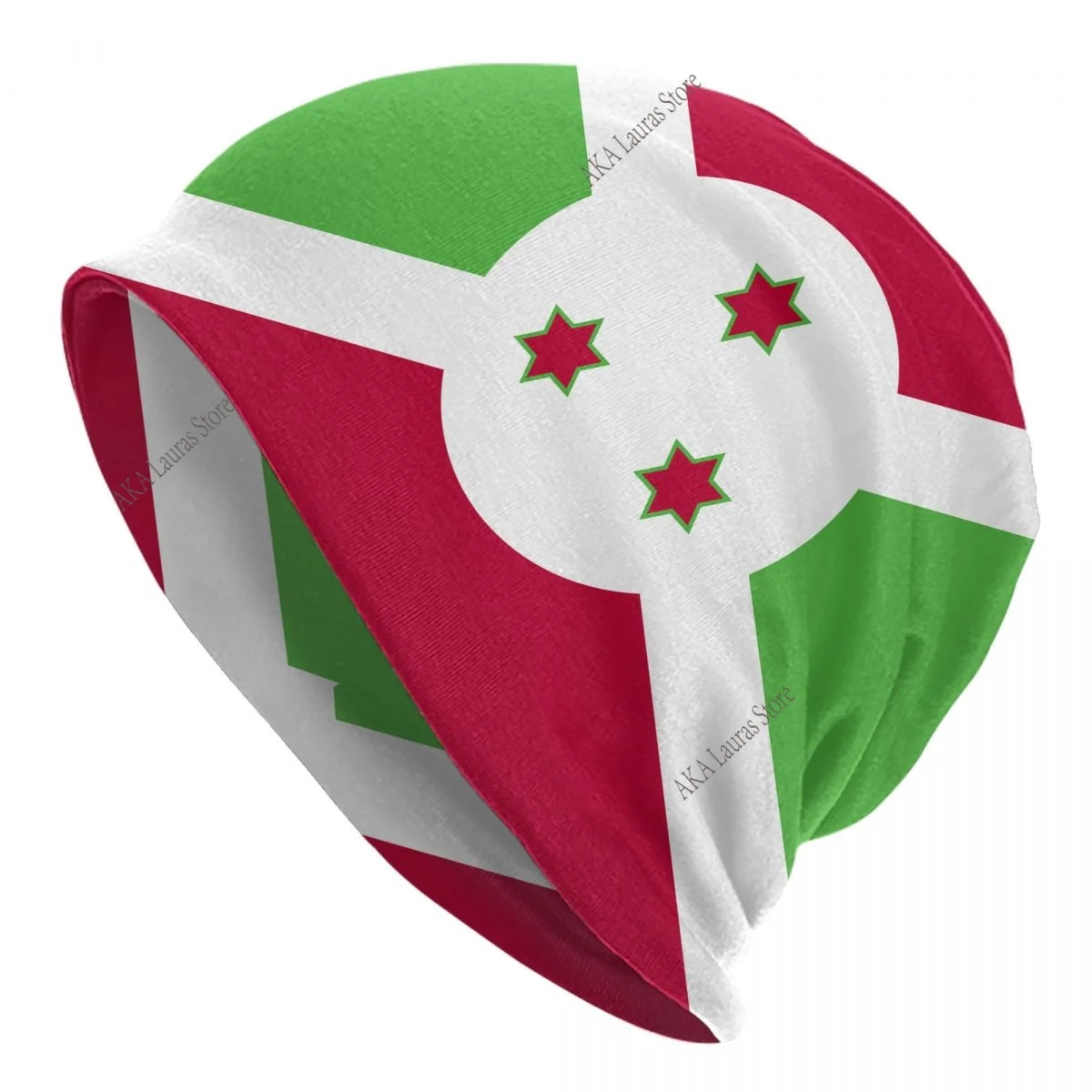 Burundi Flag Autumn Female Warm Beanies Double Used Outdoor Bonnet Hats