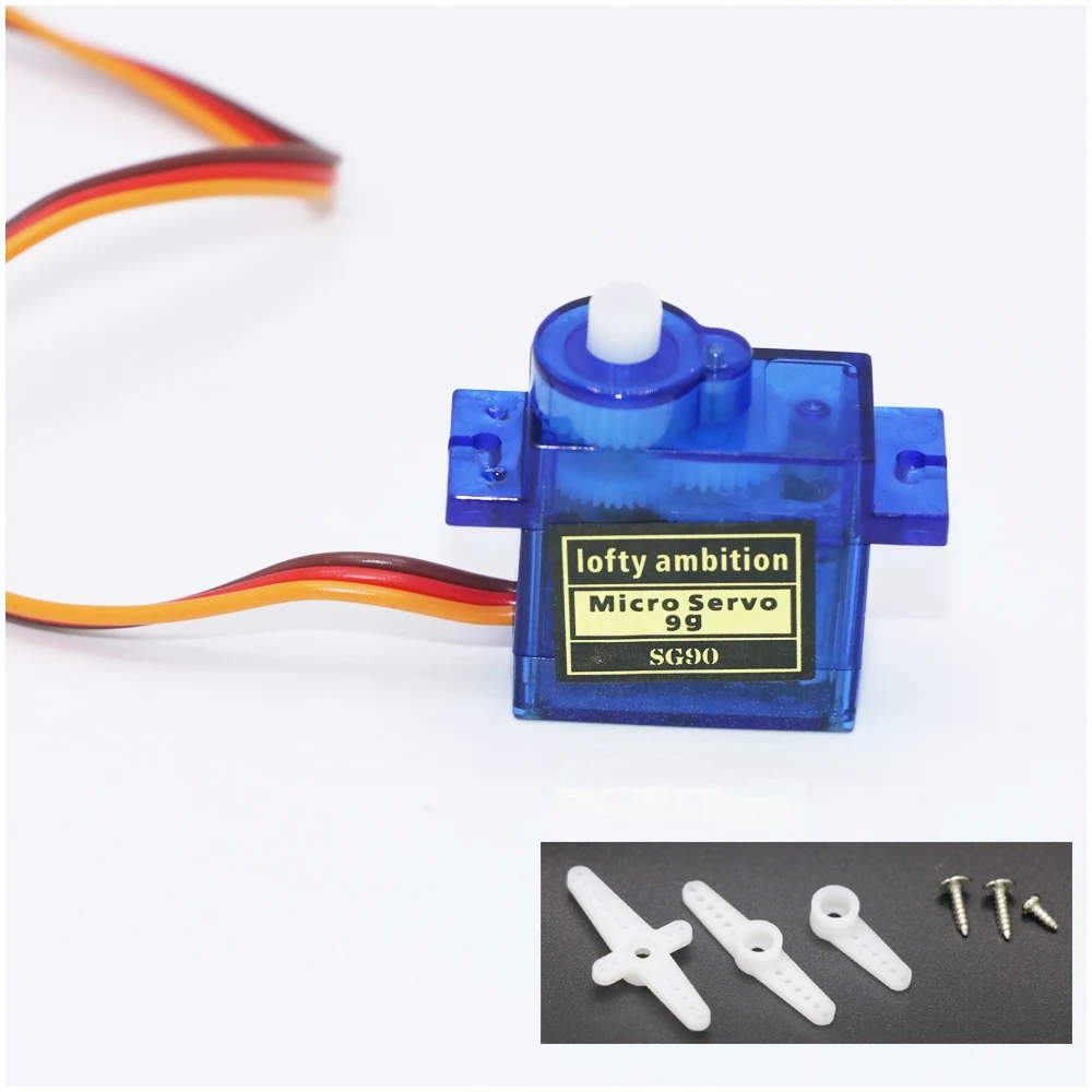 2pcs/lot lofty ambition SG90 9g Mini Micro Servo for RC for RC 250 450 Helicopter Airplane Car Drop