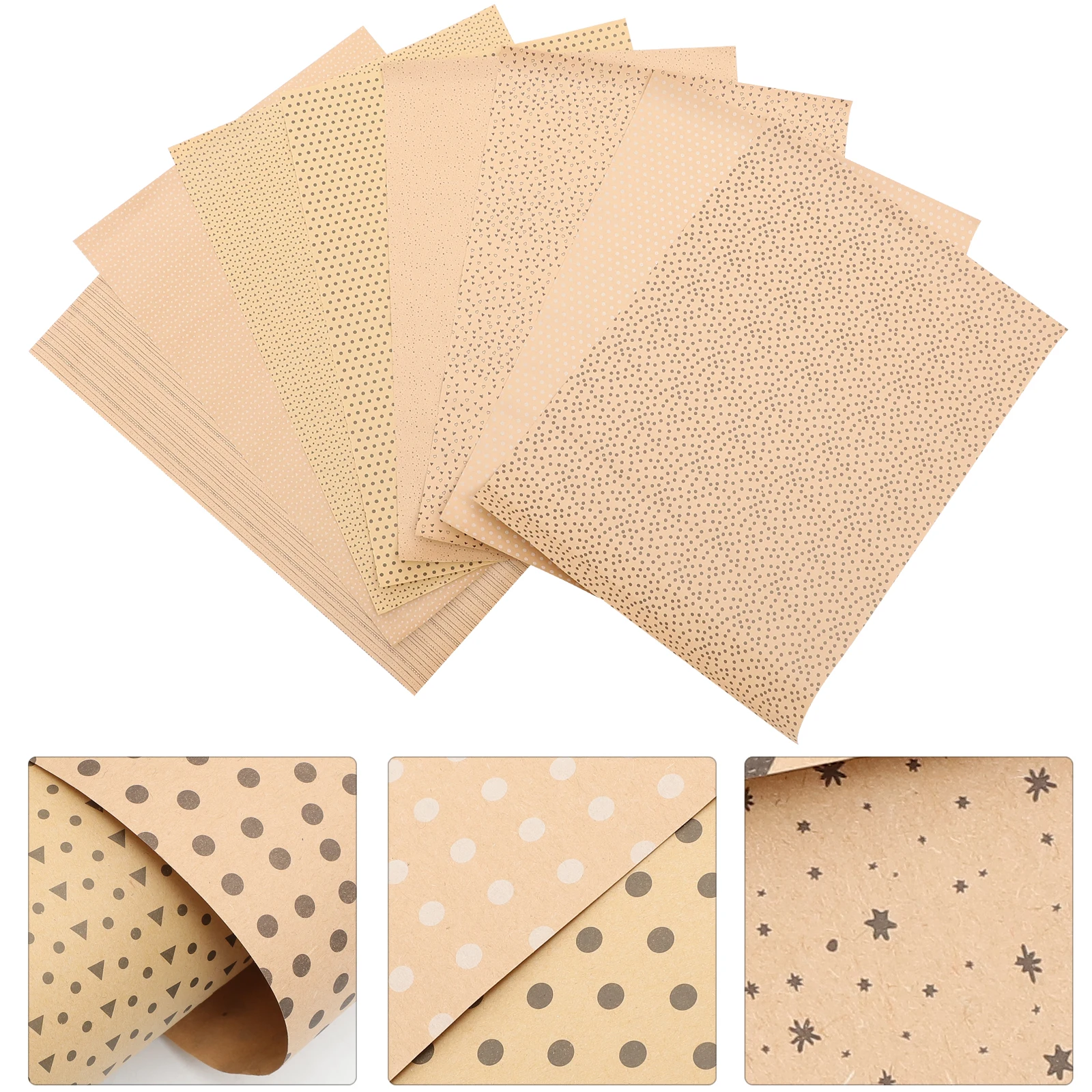 

8pcs Birthday Wrapping Paper For Men Paper Gift Wrapping Retro Book Decor Birthday Present Men Creative Assorted Color Bulk
