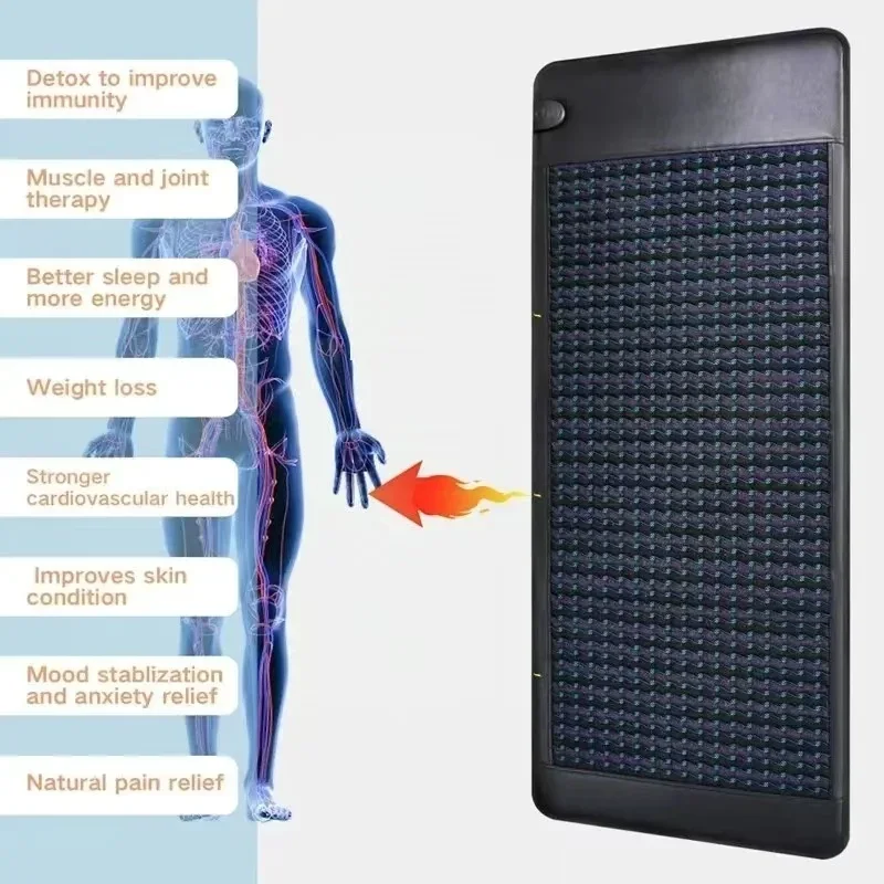 Colchão de aquecimento bio magnético confiável PE-MF, dispositivo de terapia de ametista infravermelha distante e linguiana Pb para massagem em casa e no escritório