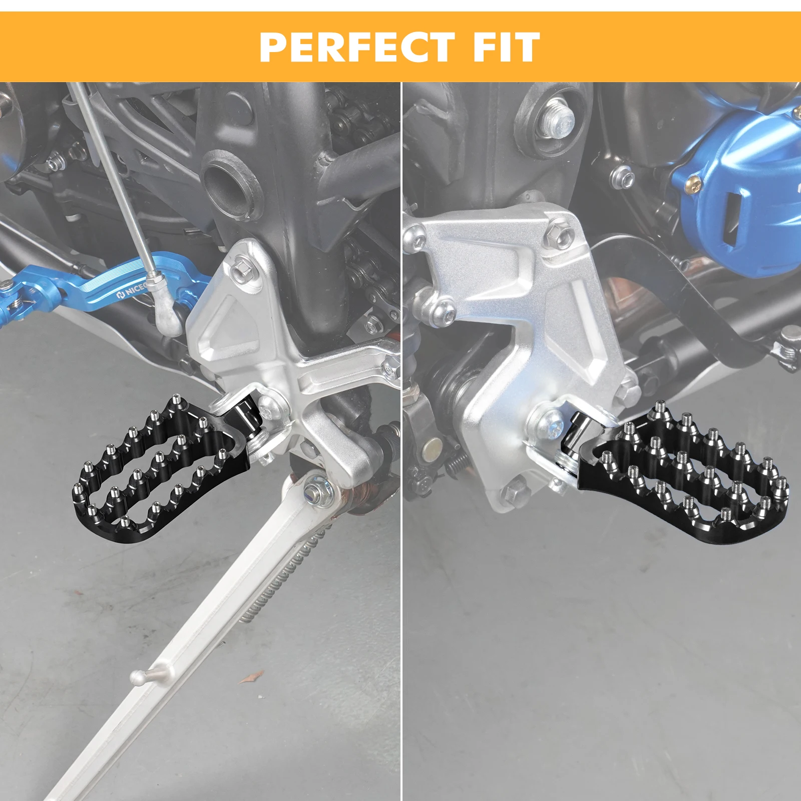 For 2019-2024 Yamaha Tenere 700 XTZ 700 Foot Rest Foot Pegs Pedal Rally Edition 2020 2021 2022 2023 2024 Footpegs Footrest