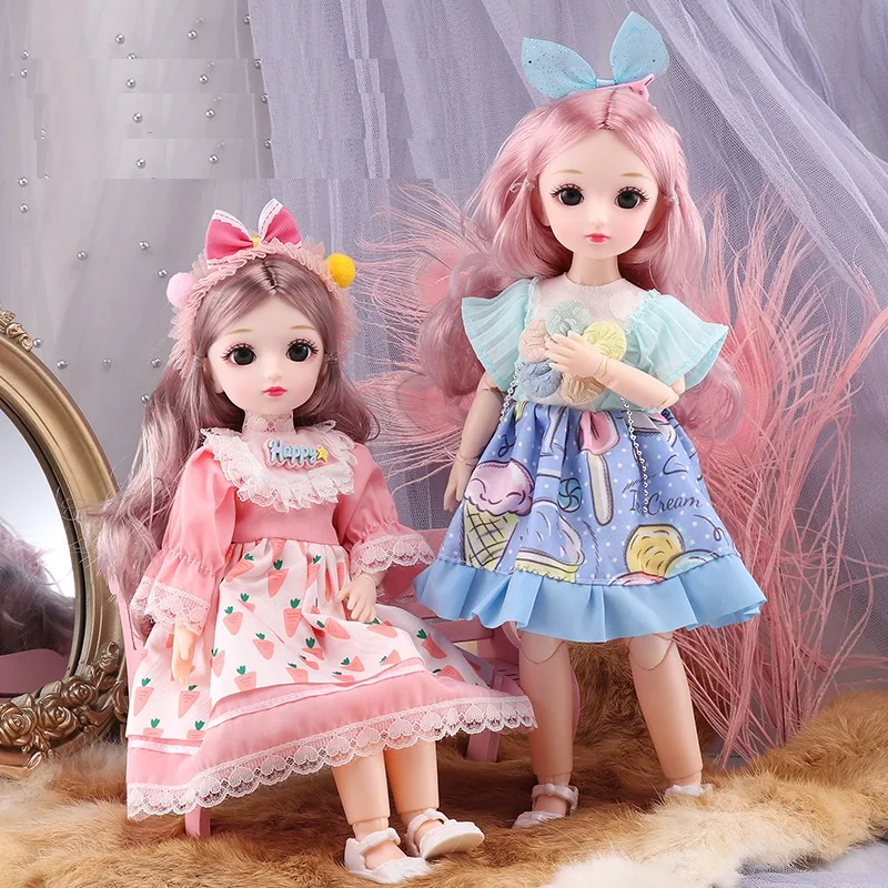 

LL New 30cm 1/6 Girls gift toys BJD Dolls with Clothes 23 Joints Movable Princess Dress Up Birthday Gifts DIY Dollhouse Toys