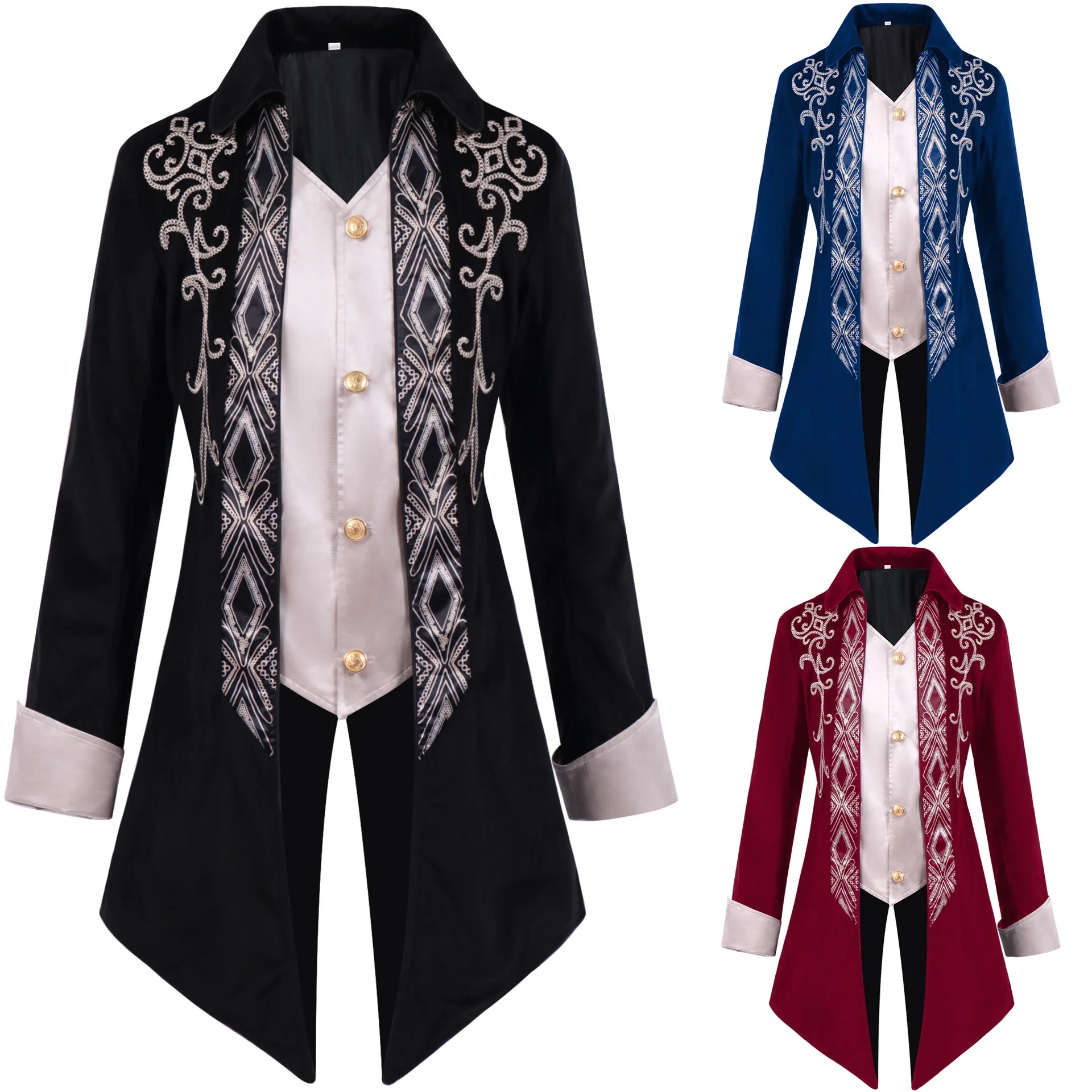 

Halloween Steam Tailcoat Medieval Jacket Gothic Victorian Frock Coat