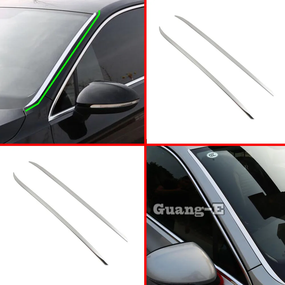 Car Stick Front Glass Windshield Column Frame Trim Cover For VW Passat B8 Variant Alltrack 2016 2017 2018 2019 2020 2021 2022