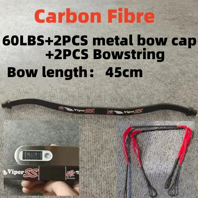 BANGSHE 50/200 LBS Assassin Viper Bow Blade Leistungsstarke Zombie Hunter Viper Reverse Bow Holzkohlefaser Cross Bow Bobcat Universal Accessori 9