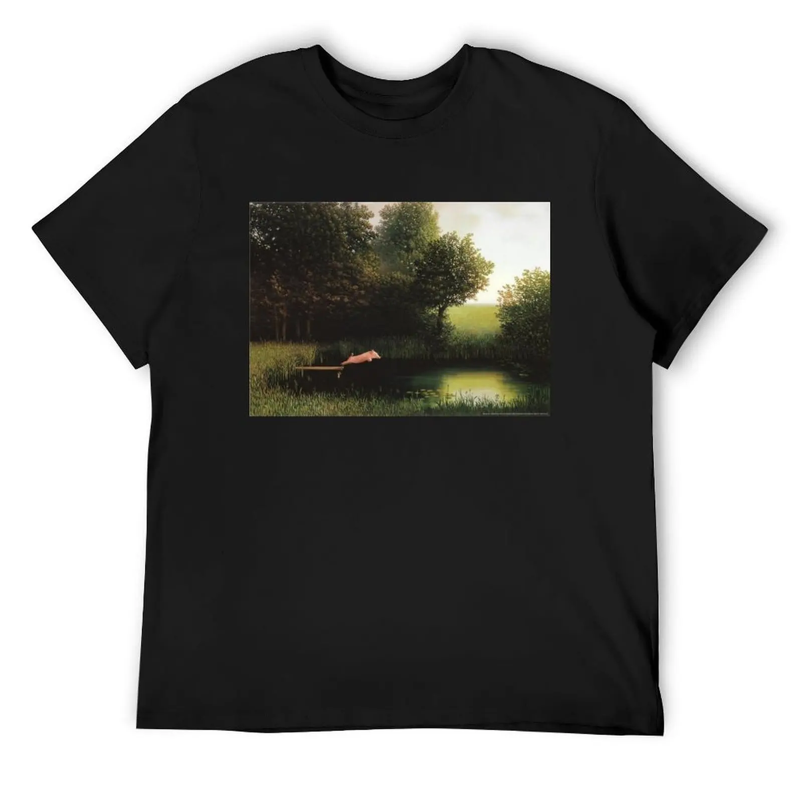 

Poster Kohler Pig Jump To Water Painting T-Shirt