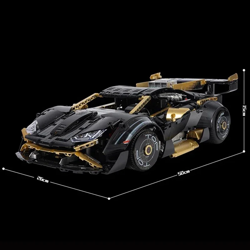 KBOX 10600 MOC techniczny 1:10 Super samochód sportowy Hypercar klocki klocki puzzle edukacyjne zabawki prezent na boże narodzenie dla dzieci