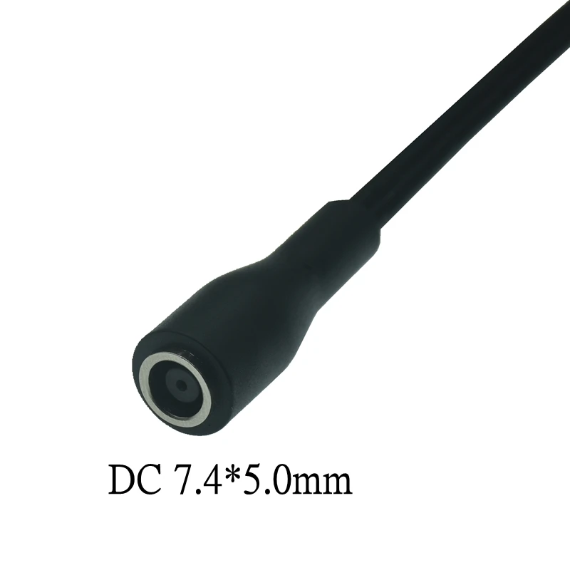 Dc 5.5*2.5 7.4*5.0mm fêmea para 3pin plug 230w adaptador de alimentação conversor cabo de carregamento do portátil para razer blade pro15 17 rc30- 024801