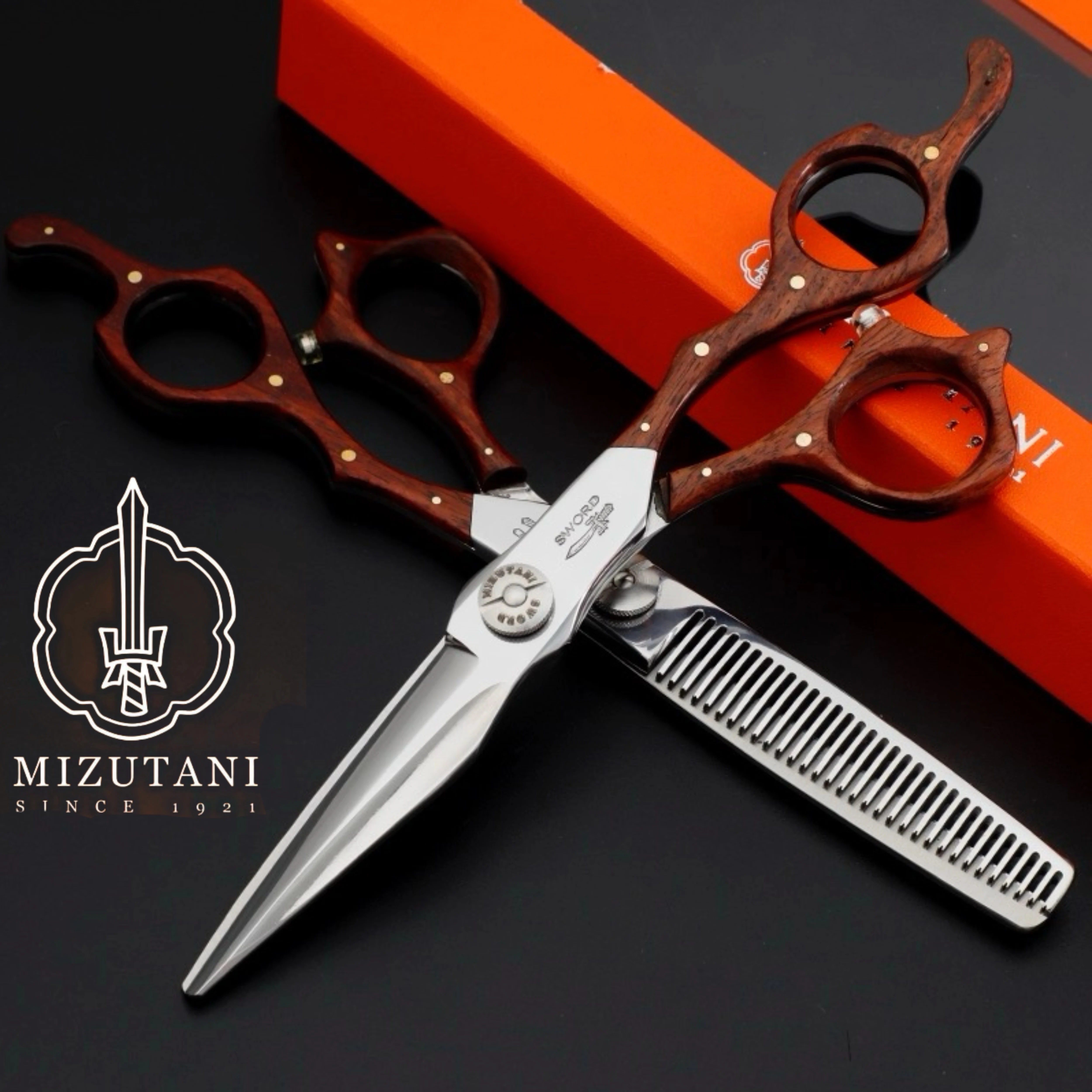 MIZUTANI hair scissors 6.3/6.7 inch Professional Hairdressing Scissors Thinning Barber Scissor Set Hair Cutting Scissors 440C